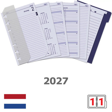 6321-27 150 x 95 mm Senior Planificateur Organizer Rebills Daily NL Complete Set 2027